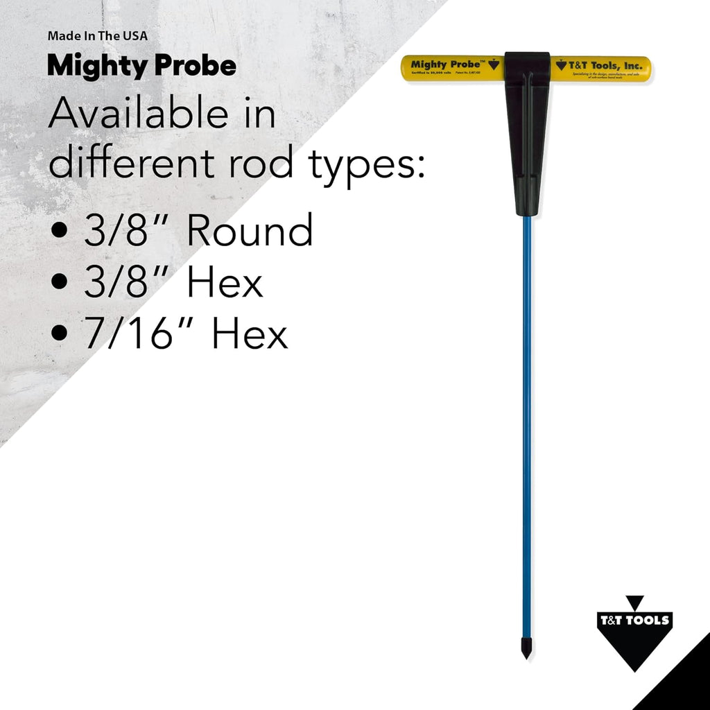 60-Inch Insulated Metal Soil Probe with T-Handle B1656