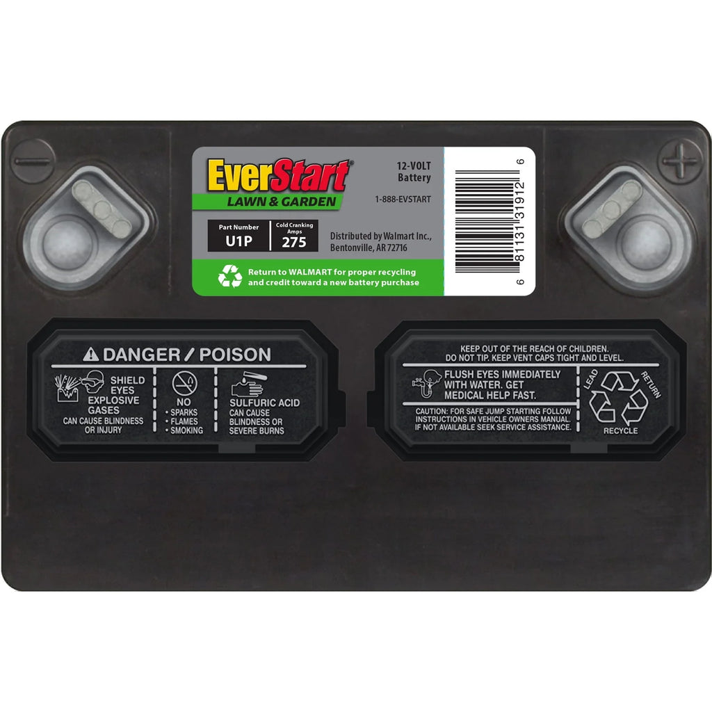 Group Size U1P 12 Volt 275 CCA Lawn and Garden Lead Acid Battery F743799