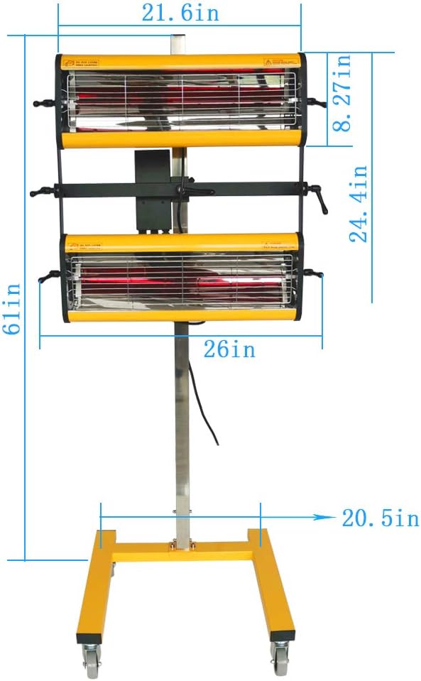 Infrared Paint Curing Lamp 110V 2KW K146