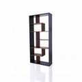 Geometric Bookcase Black/Walnut W286260