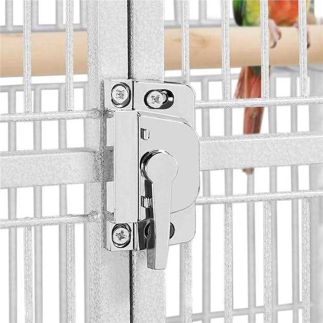 Rolling Metal Parrot Cage with Playtop H22818