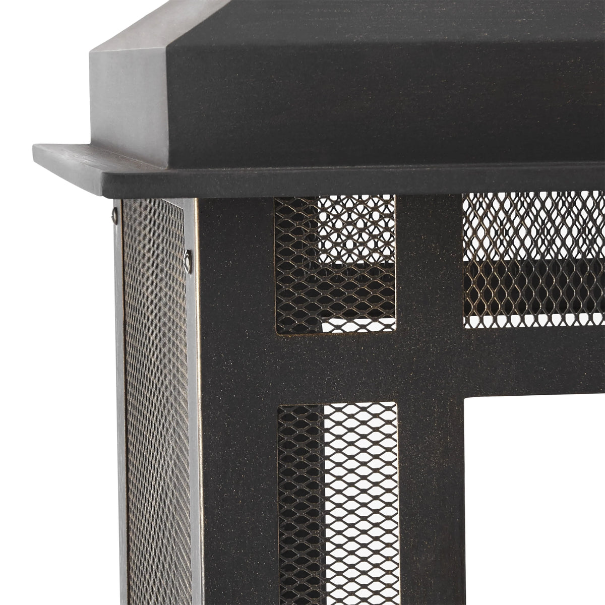 45-Inch Outdoor Steel Fireplace with Chimney D566