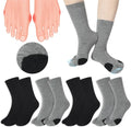 10 Pairs Split Toe Socks with Cushioning F50862