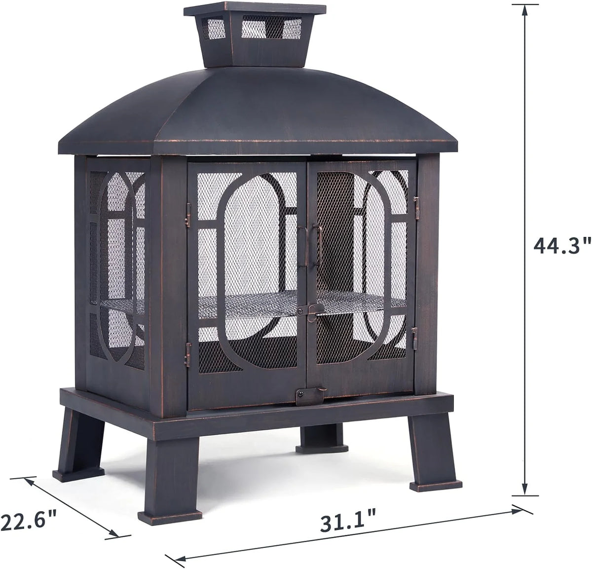 45 Inch Wood Burning Fire Pit with Grill Grate P8815