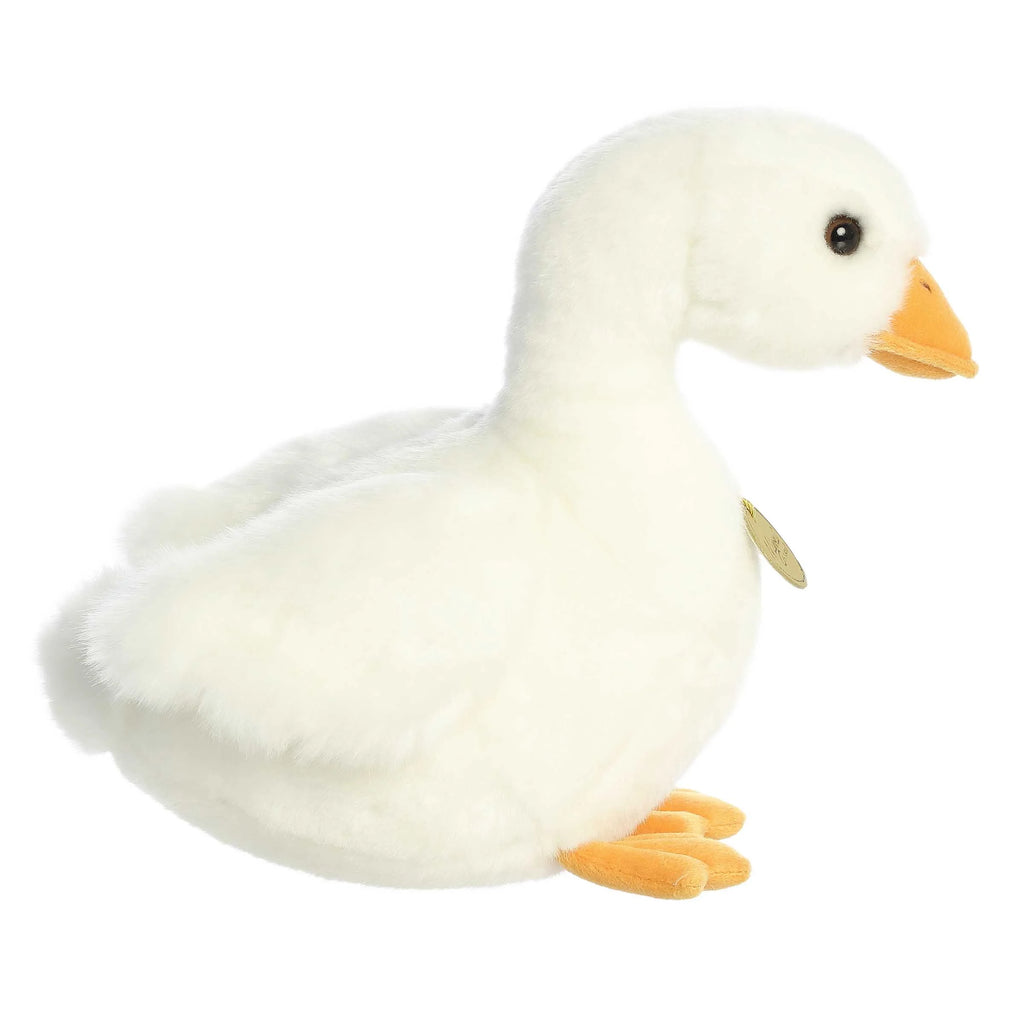11" White Stuffed Animal Duck H15517