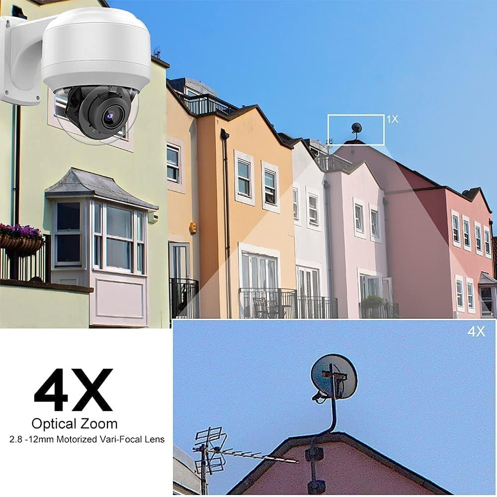8MP PTZ PoE IP Dome Camera with Built-in Mic U350874