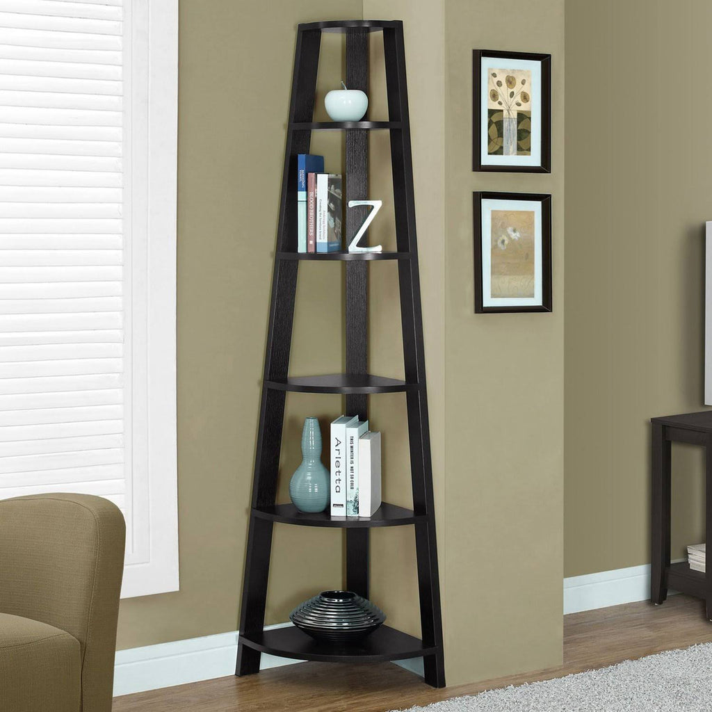 Cappuccino Particle Board Bookshelf F521