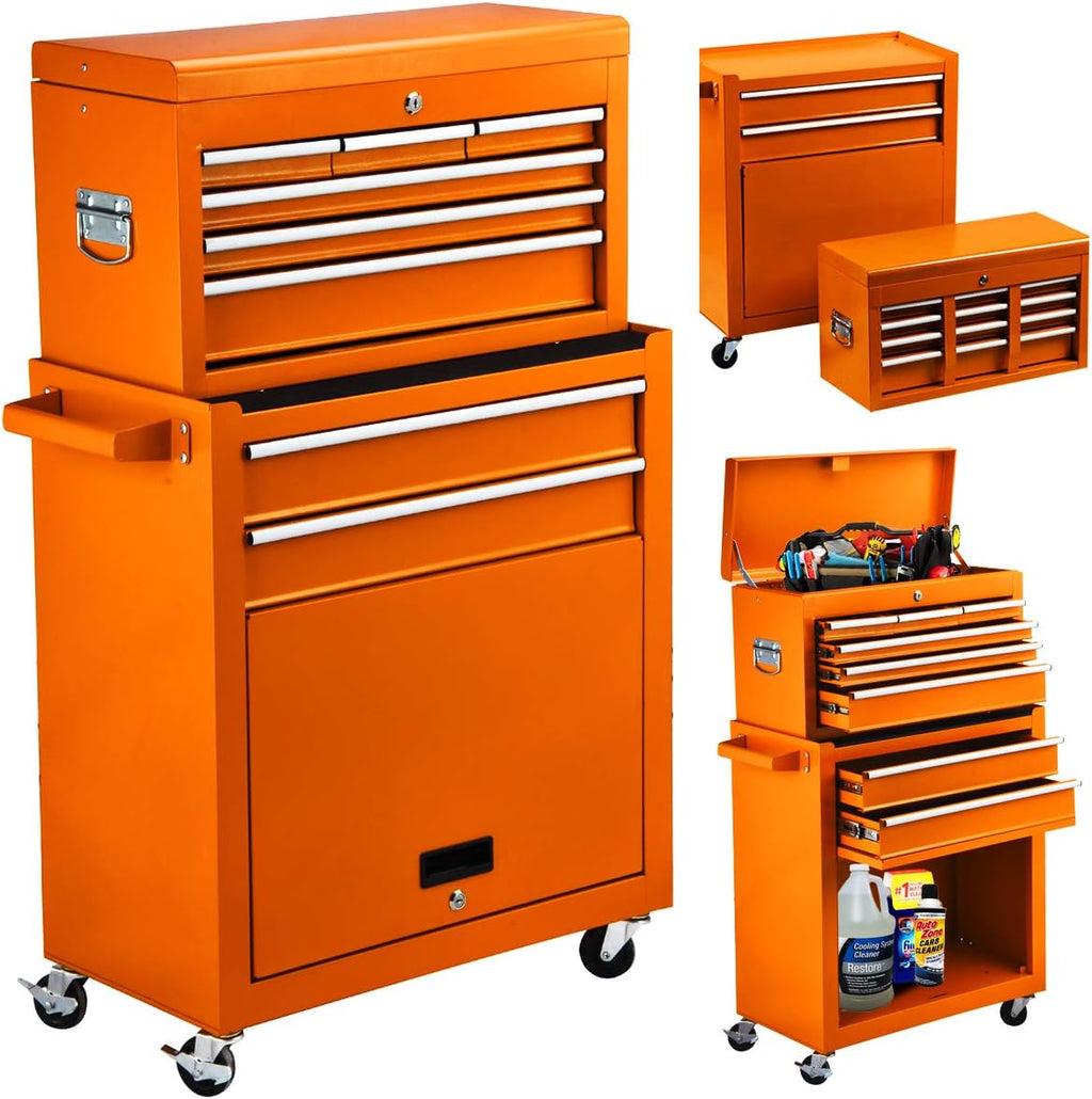 8 Drawer Rolling Tool Chest with Wheels Z323148