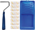 10 Piece Paint Roller Tool Kit with Mini Plastic Paint Tray C4528