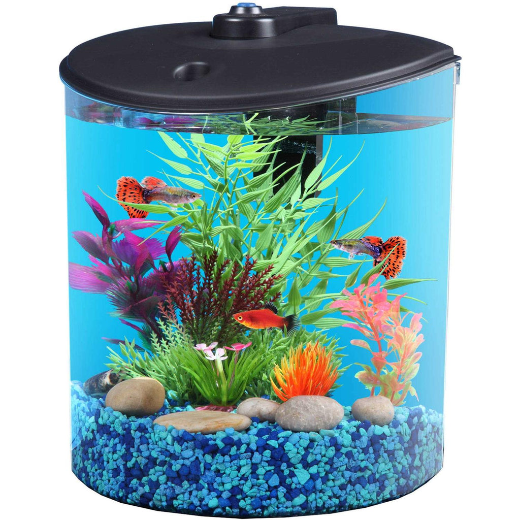 1.5-Gallon Fish Tank with LED Lighting and Power Filter I694