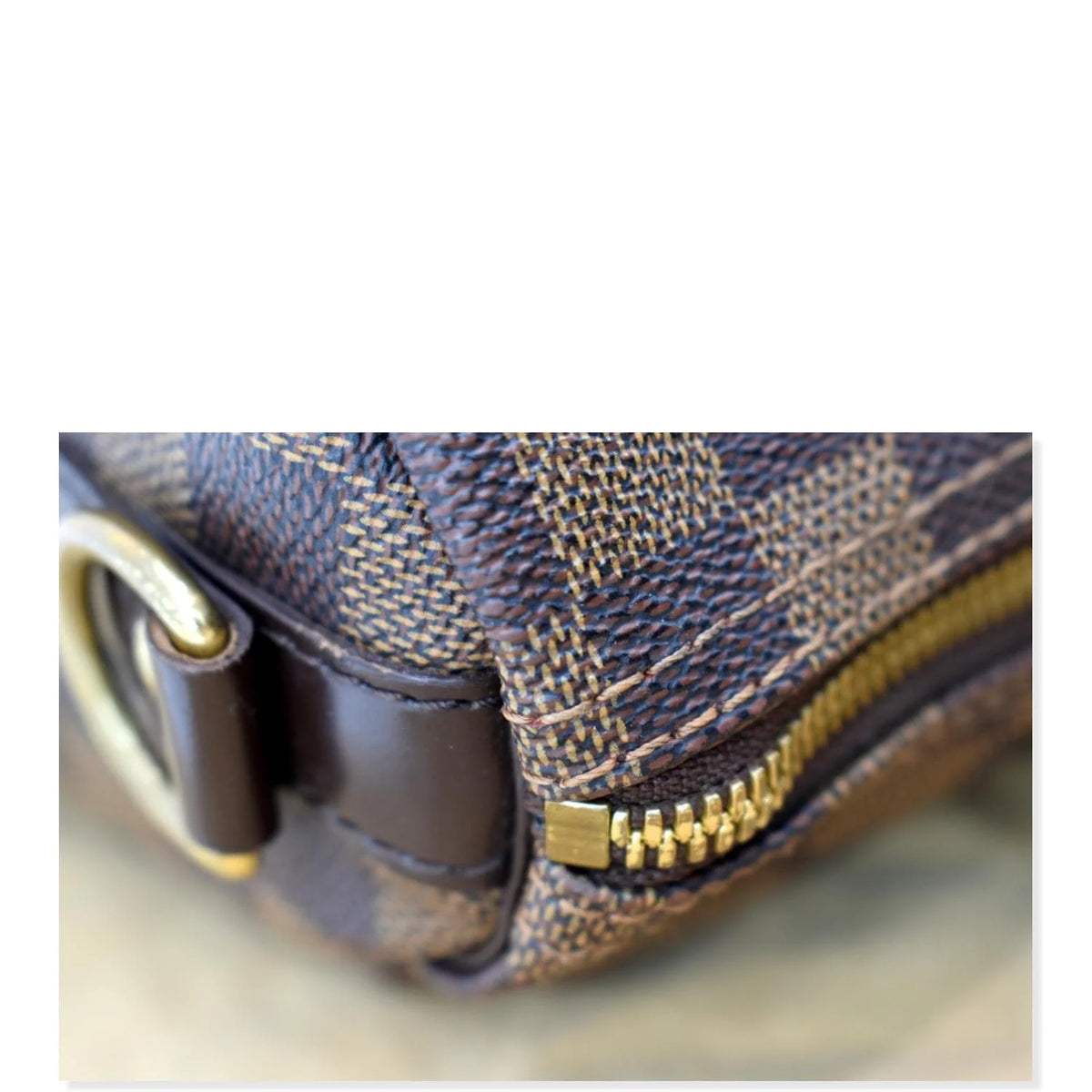 Pre-owned Brown Damier Ebene Satchel Bag W46223