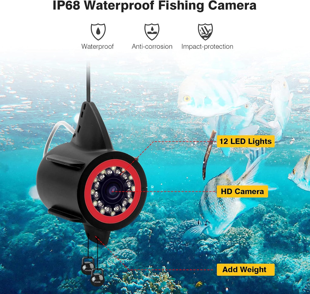 Underwater Fishing Camera with 7 inch HD LCD Monitor Y496394