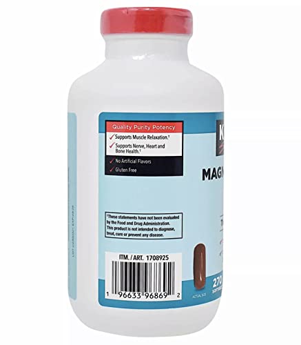 Magnesium Citrate 250mg Softgels 270 Count W983