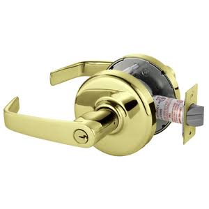 Cylindrical Lock Bright Brass U568