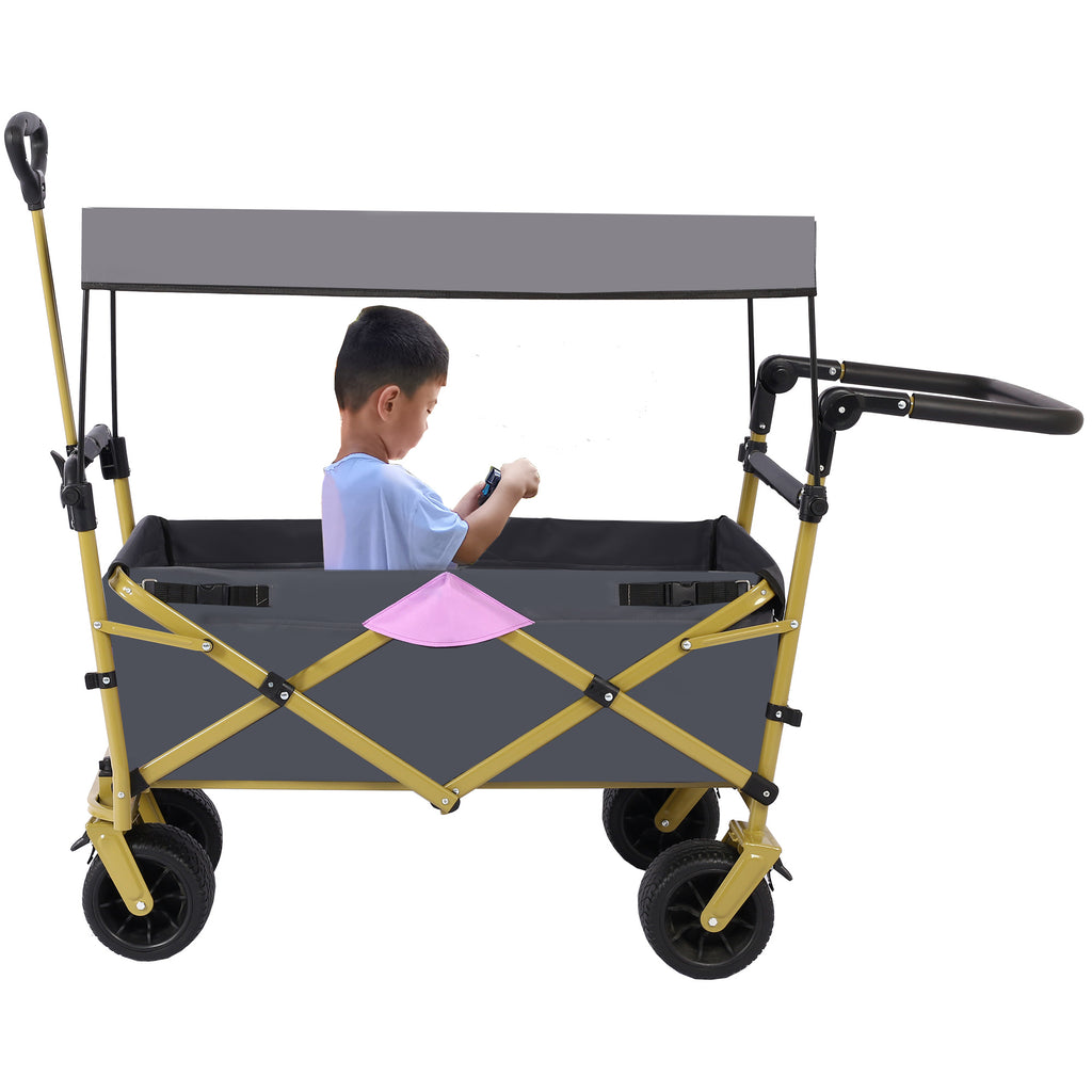 Utility Folding Wagon with Removable Canopy K293