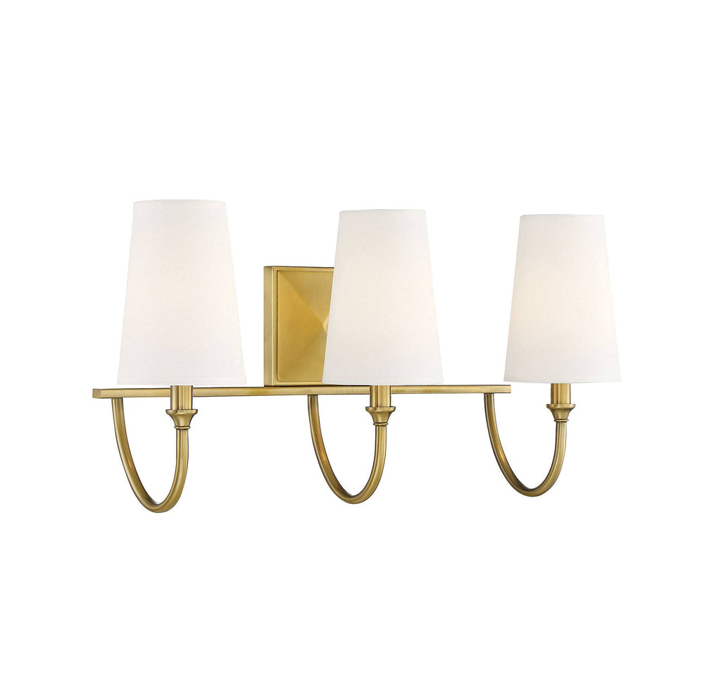 Warm Brass 3 Light Bath H10911