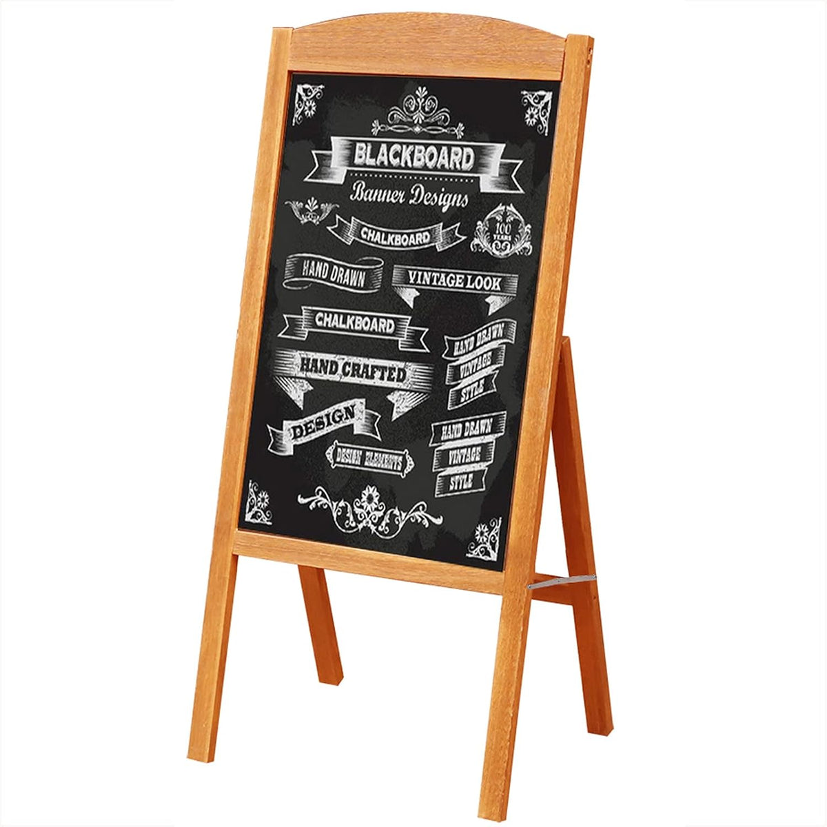 Large 35 x 17 Inch Wood A-Frame Chalkboard Sign R656146