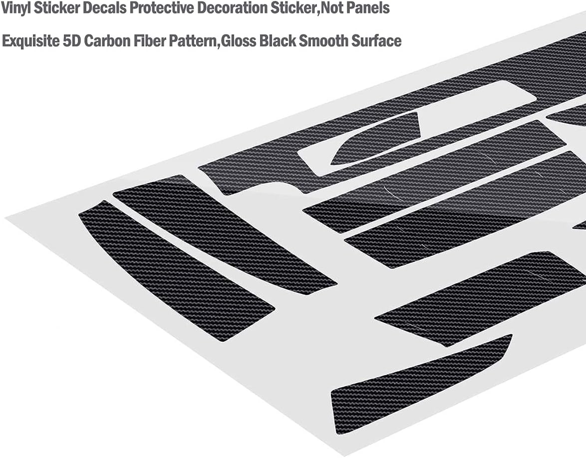 Gloss Carbon Fiber Vinyl Wrap Console Dashboard Cover V684938