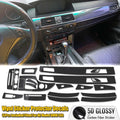 Gloss Carbon Fiber Vinyl Wrap Console Dashboard Cover V684938