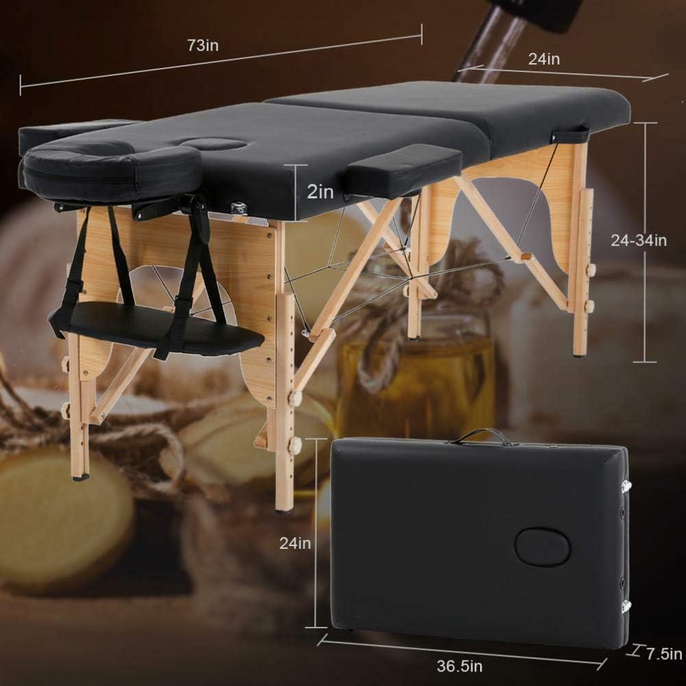 Portable 73 Long Folding Massage Table with Carry Case Y4636