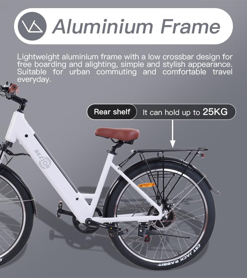 26" x 2.1 Fat Tire Electric Bicycle with 500w Motor 48V 10.4Ah Removable Lithium Battery P903