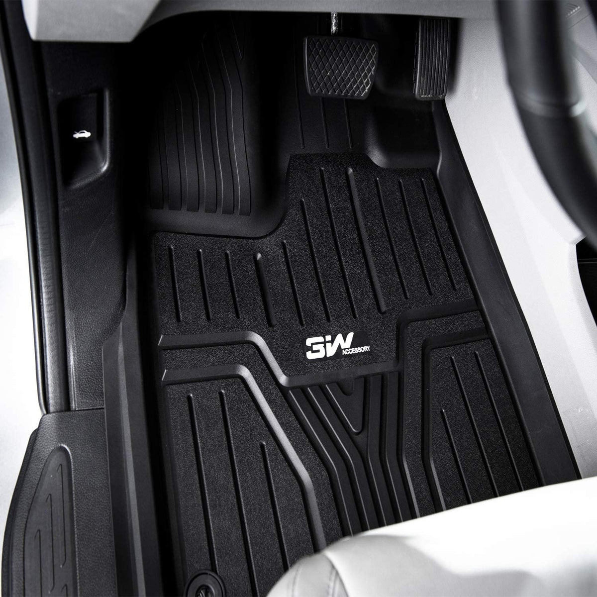 Black TPE All-Weather Car Floor Liners Full Set K85345