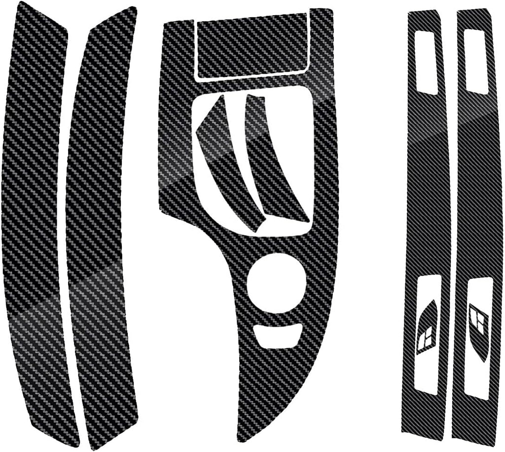 Gloss Carbon Fiber Vinyl Wrap Console Dashboard Cover V684938