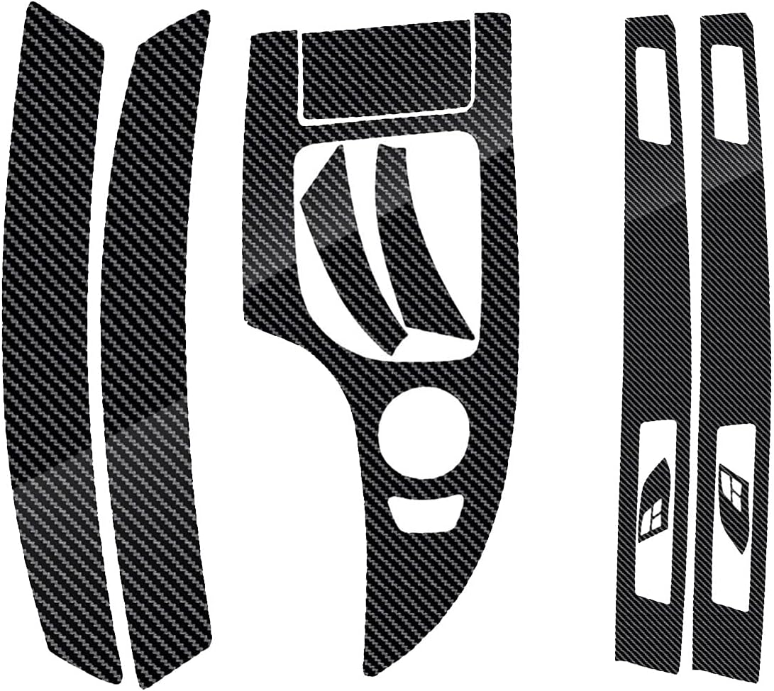 Gloss Carbon Fiber Vinyl Wrap Console Dashboard Cover V684938