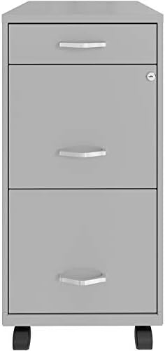 3 Drawer Metal Mobile File Cabinet with Lock T2628