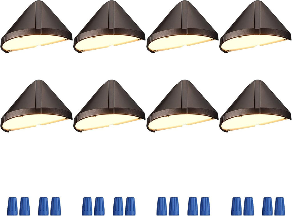8-Pack 12V Low Voltage Deck Lights Q44058