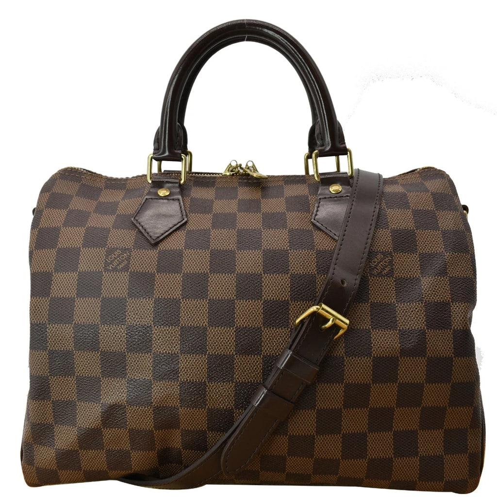 Pre-owned Brown Damier Ebene Satchel Bag W46223