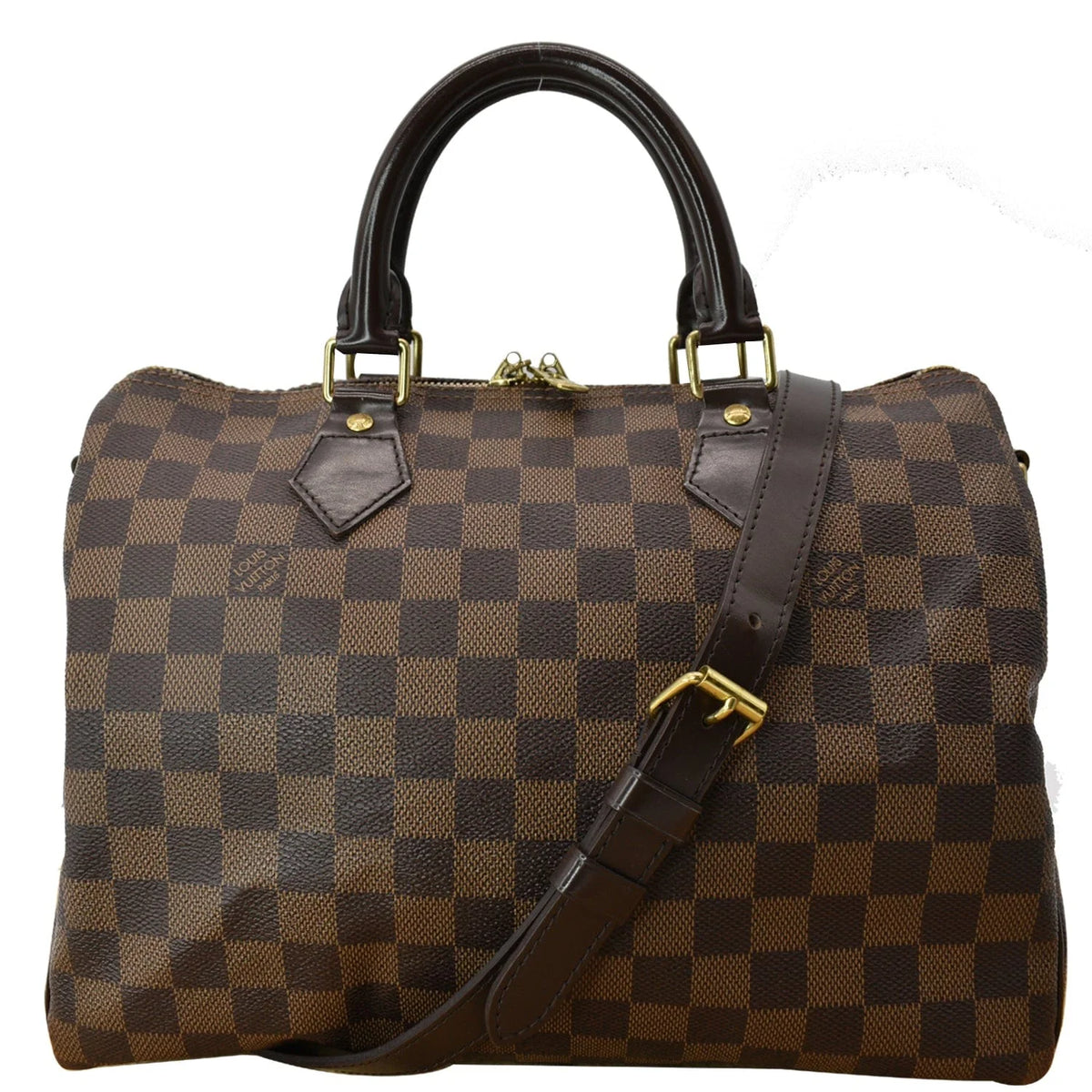 Pre-owned Brown Damier Ebene Satchel Bag W46223