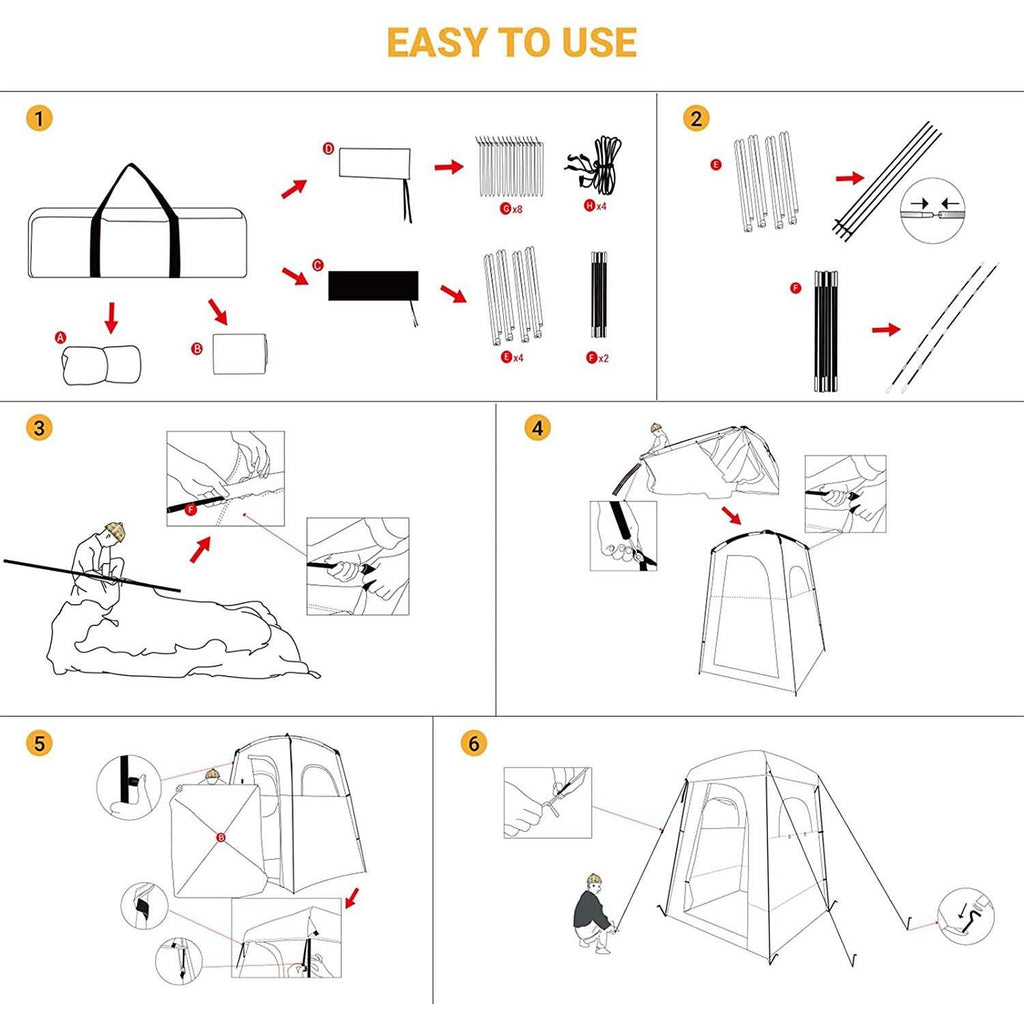 Oversize Outdoor Shower Tent Changing Room Q355