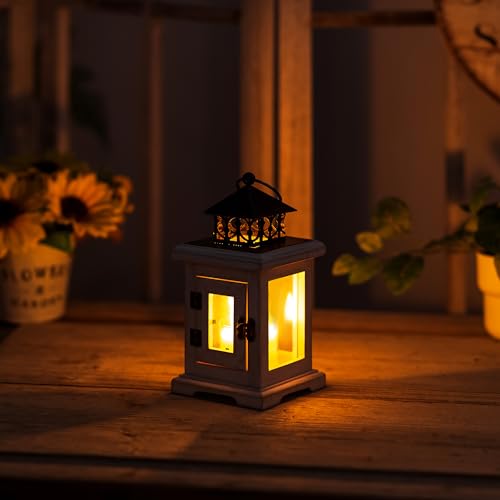 Brown Wooden Candle Holder Lantern F13998