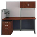65W Pure White Desk with Storage and Drawers T692