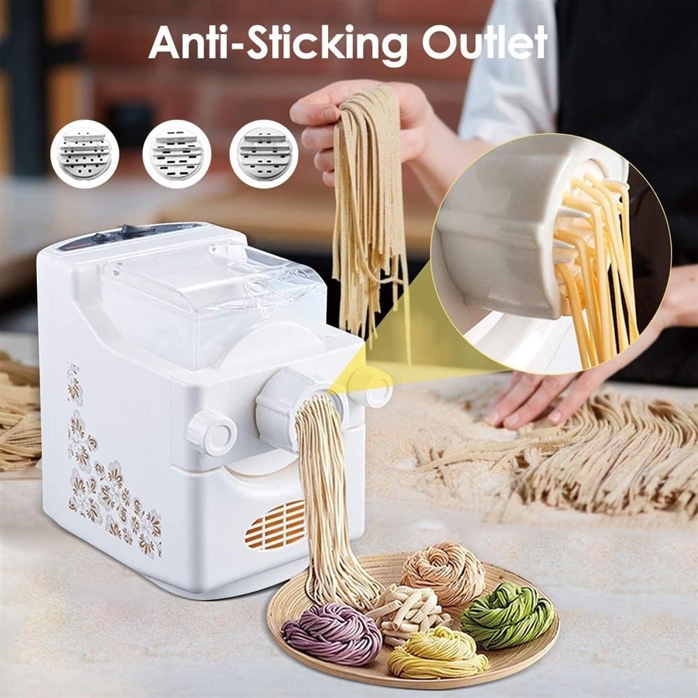 Electric Pasta Maker Machine, 180W Pasta Extruder Noodle Rolling Machine Fully Automatic K570938