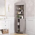 Taupe Tall Corner Cabinet L22716