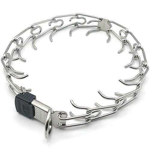 Stainless Steel Prong Dog Collar with ClicLock Buckle F8037