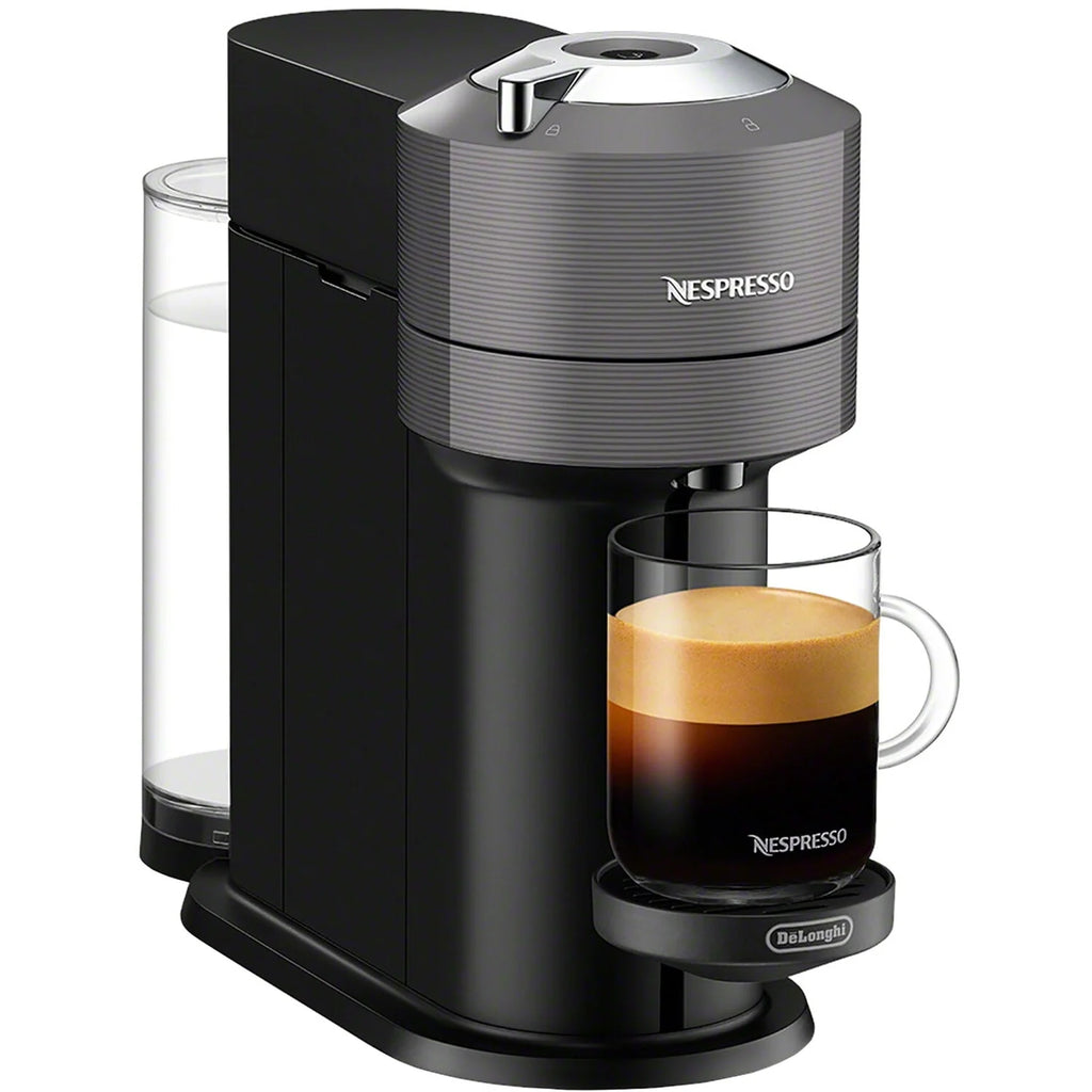 Chrome Coffee and Espresso Maker with Black Milk Frother U8527
