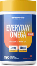 Omega 3 Fish Oil Vitamin D3 Mini Capsules Orange Flavor Z5213