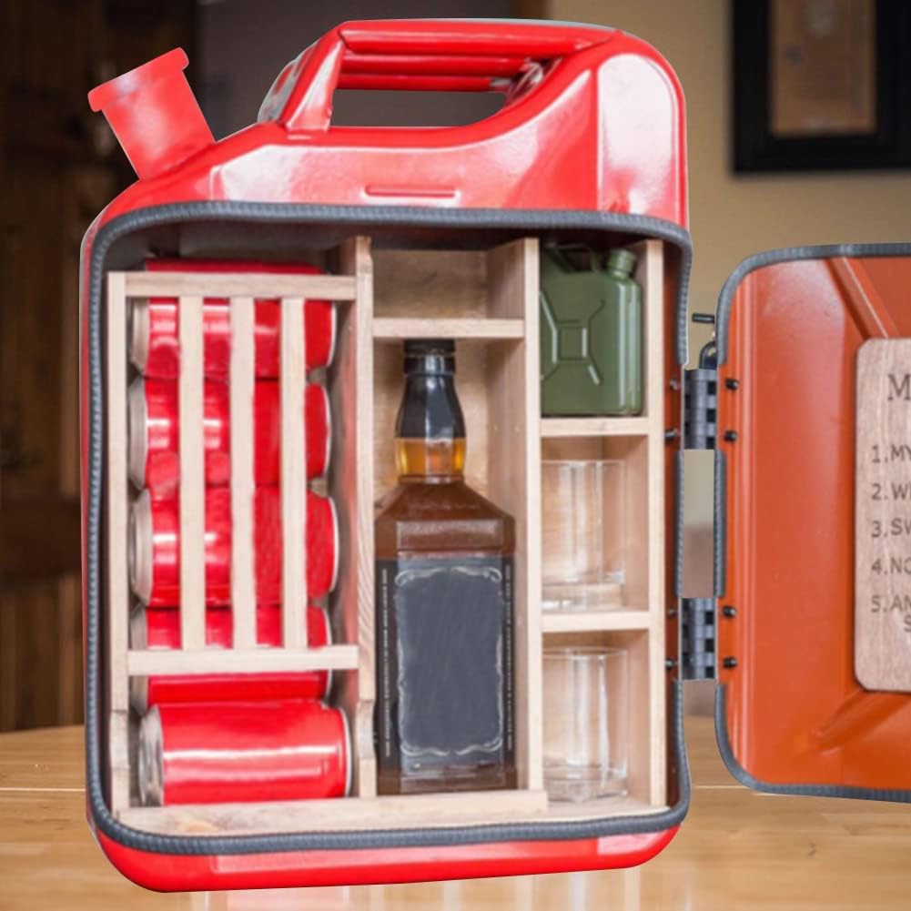 Army Green Jerry Can Mini Bar Set of 2 Z393