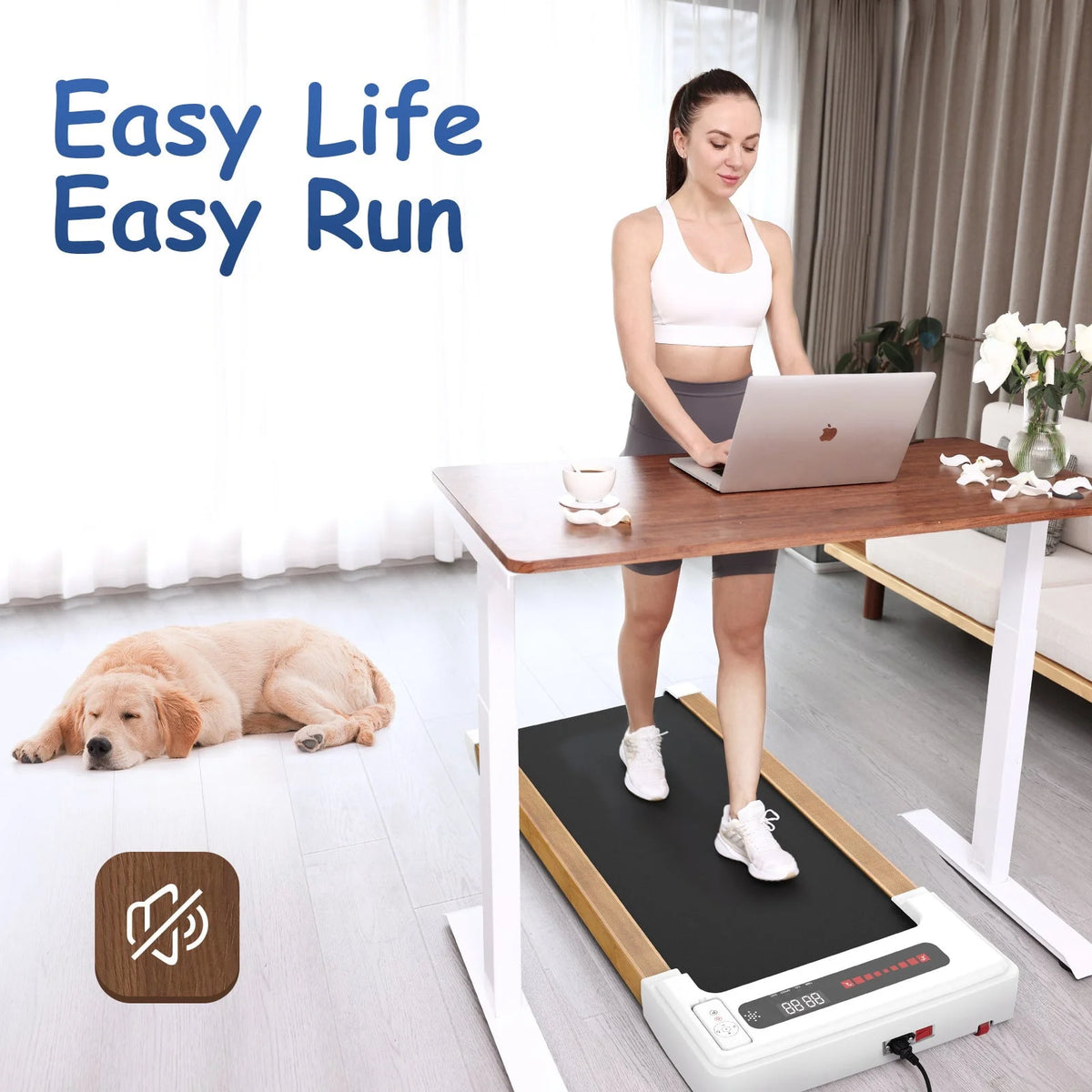 Walking Pad Treadmill 265 lbs Capacity with Remote Control D5935