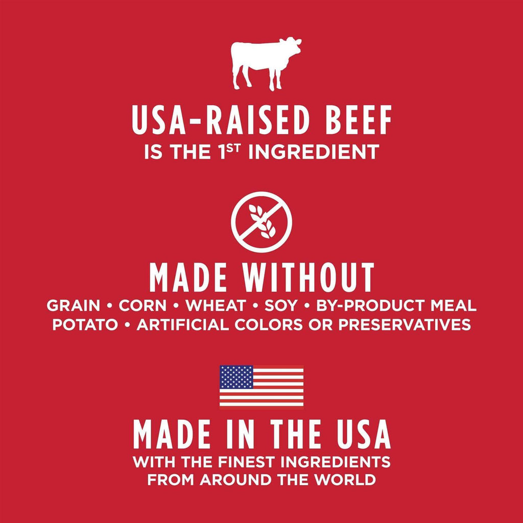 Grain Free Natural Dry Dog Food with Real Beef W383
