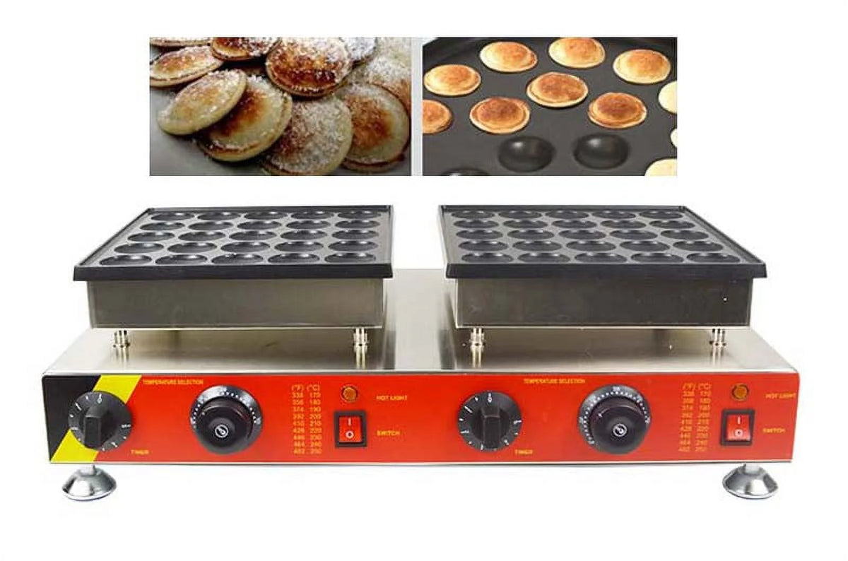 50Holes Commercial Electric Mini Dutch Pancake Waffle Maker B955973