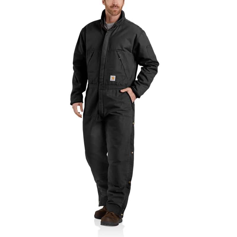 Brown Washed Duck Insulated Coverall D771984