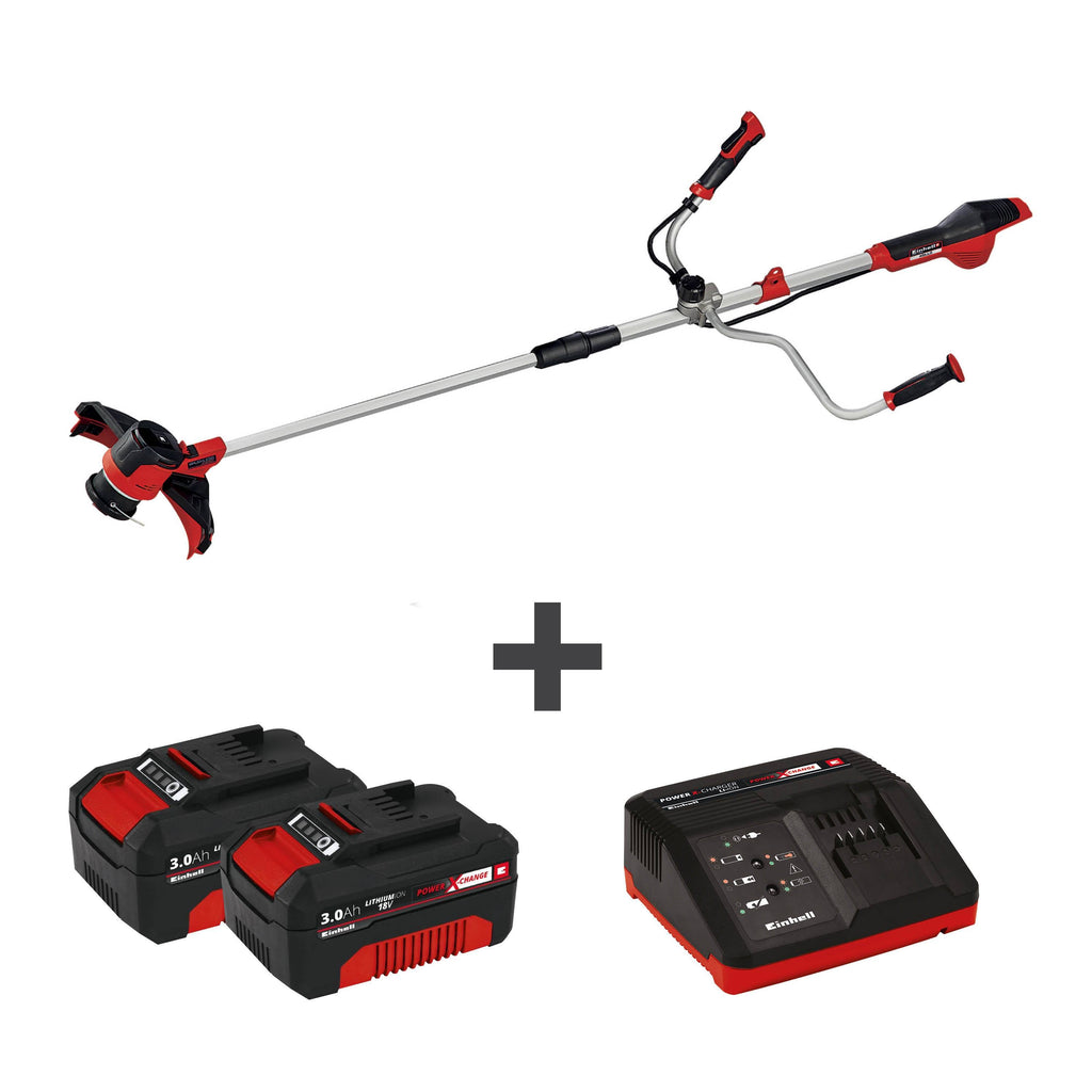 Cordless 12 in. Grass String Trimmer with 2 x 3.0-Ah Batteries and Fast Charger B4185