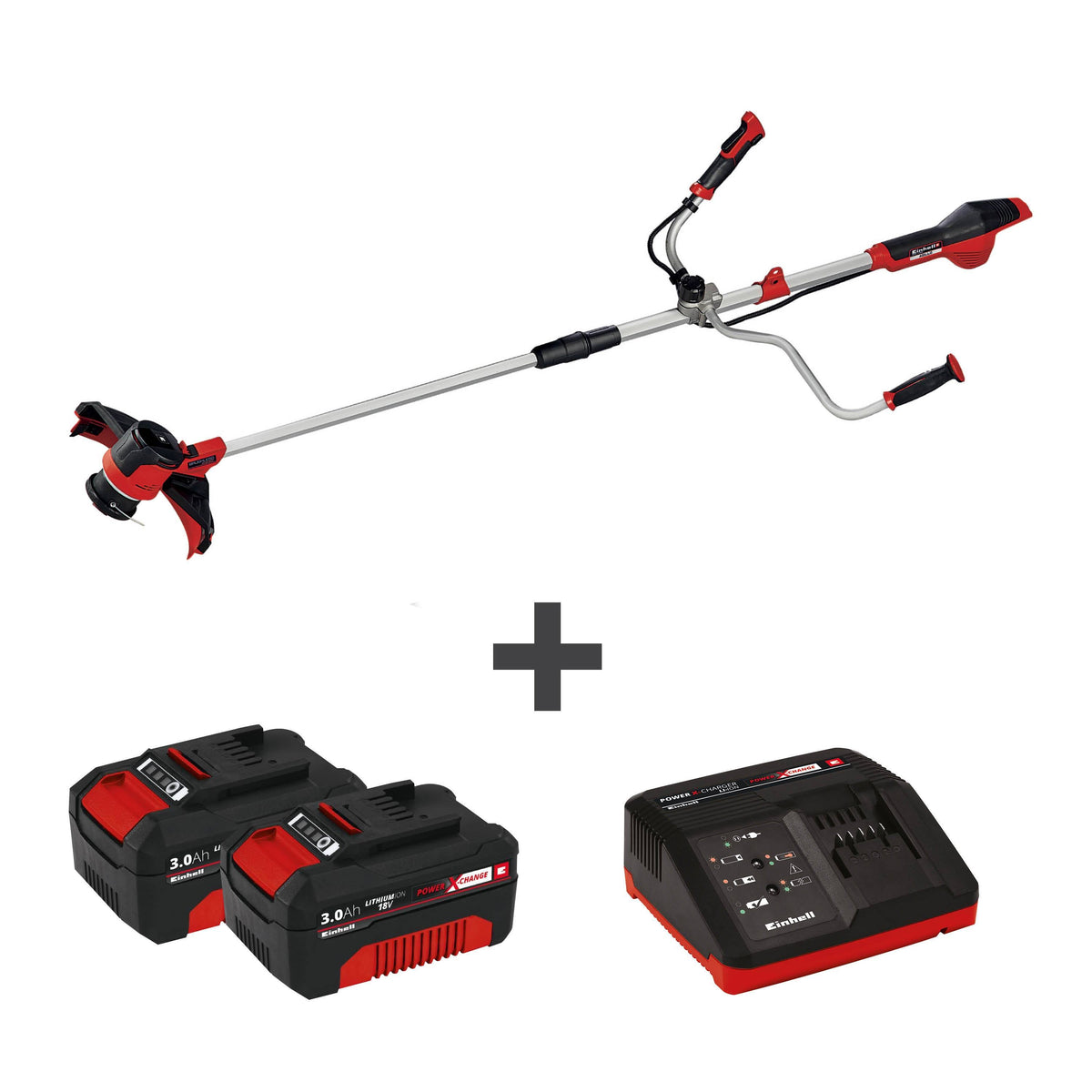 Cordless 12 in. Grass String Trimmer with 2 x 3.0-Ah Batteries and Fast Charger B4185