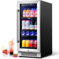 15 Beverage Cooler 80 Cans Glass Door Lock J745593