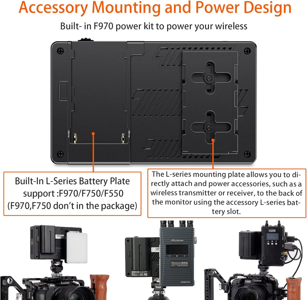 5.5 Inch Touchscreen Camera Field Monitor with Battery and Charger O541171