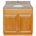 37W Vanity with Burlywood Granite Top and Faucet M4410